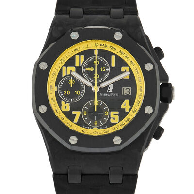 Pre-owned Audemars Piguet Royal Oak Offshore Chronograph Black Dial Mens Watch, Ref. 26176FO.OO.D101CR.03 (black, arb19481)