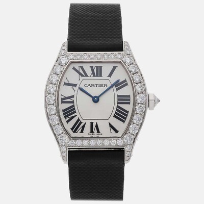 Authentic Cartier Tortue, Model WA507231 28x34mm Manual Winding Women's Watch 1089090 (arb19501)