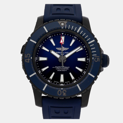 Men's Breitling Superocean Automatic Chronograph Watch 48MM (1099648) (blue, arb19533)