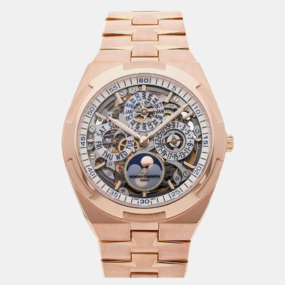 Vacheron Constantin 1111741 - Overseas Perpetual Calendar Ultra-Thin Automatic Mens Watch in Rose Gold (arb19570)