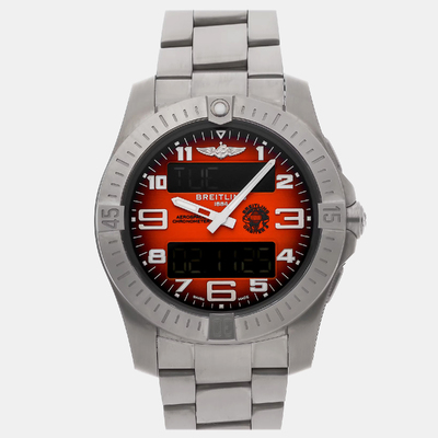EB70101A1O1E1 Breitling Aerospace B70 Orbiter 25th Anniversary Automatic Men's Watch 1112522 (orange, arb19573)