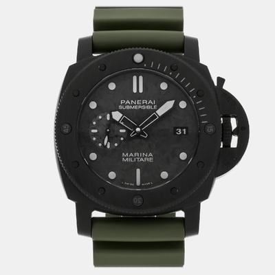 Panerai 1113819: Submersible Marina Militare Automatic Mens Watch - 47mm (black, arb19575)