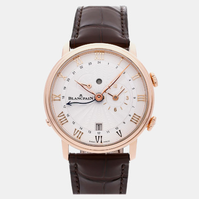 Blancpain Villeret Reveil GMT 6640-3642-55B Automatic Men's Watch 40mm 1117768 (arb19597)