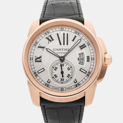 W7100009 Cartier Calibre De Cartier Automatic Mens Watch 42MM 1142110 (arb19736)