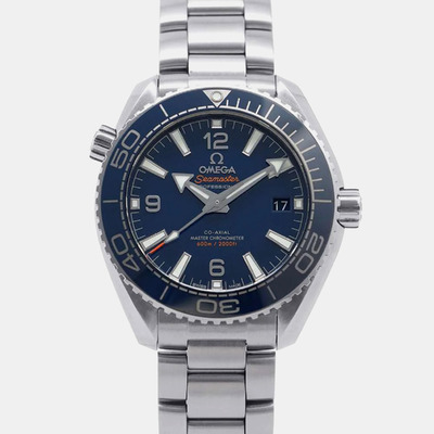 Omega Seamaster Planet Ocean Automatic Men's Watch Blue Stainless Steel Case Ref. No. 1148199 (blue, arb19778)