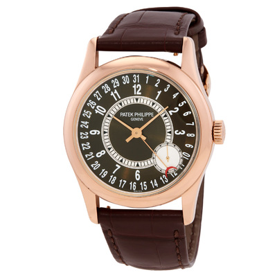 Patek Philippe Calatrava Brown Dial 18K Rose Gold Mens Watch 6000R-001 (brown, arb19854)