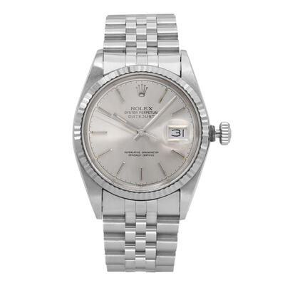 Pre-owned Rolex Datejust 16014 SSJ Silver Dial Mens Watch (arb20009)