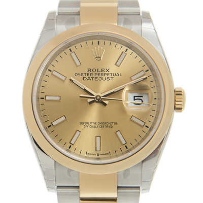 Pre-owned Rolex Datejust 126203CSO Champagne Dial Mens Watch (beige, arb20070)