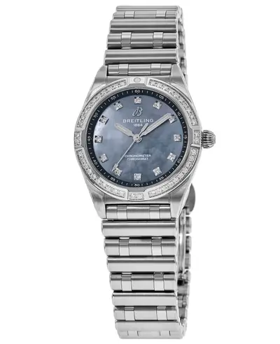 Breitling Chronomat 28 Model A72310533G1A1 - Mother of Pearl, Blue Dial with Diamonds A72310531G1A1 (arb11354)