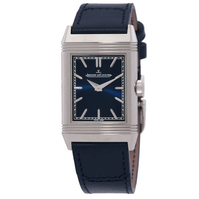 Jaeger LeCoultre Reverso Tribute Monoface Hand-Wind Blue Dial Watch q716848j (blue, arb20502)