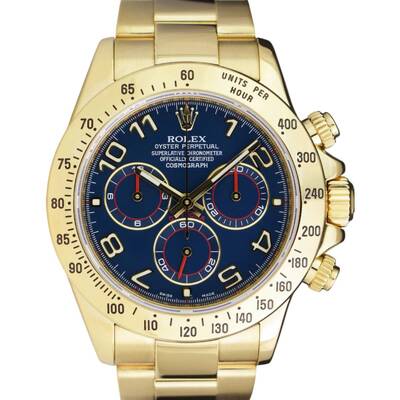 Rolex Daytona Chronograph Blue Dial - 116528-0037 (Men's) (blue, arb20518)