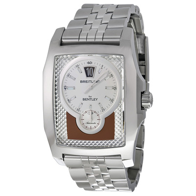 Pre-owned Breitling Bentley Automatic Mens Watch A2836212-Q533SS A2836212/Q533/982A (brown, arb20534)