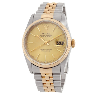 Pre-owned Rolex Calibre 3135 - 16233 CTSJ (beige, arb20543)