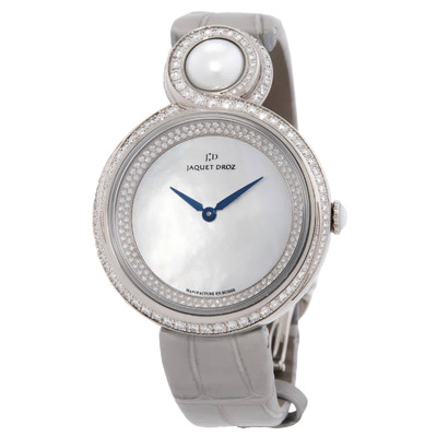Jaquet Droz Lady 8 Mother Of Pearl Dial 18k White Gold Automatic Ladies Watch J014504570 (arb20627)