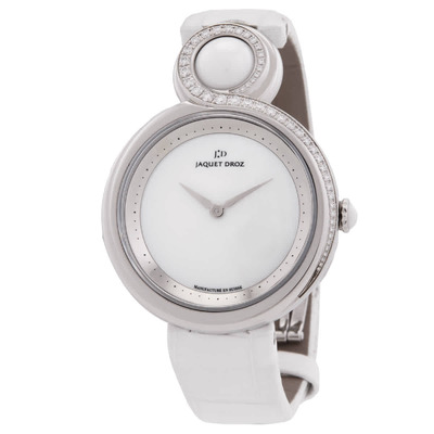 Jaquet Droz Lady 8 White Ceramic Dial Stainless Steel Ladies Watch J014500241 (black, arb20725)