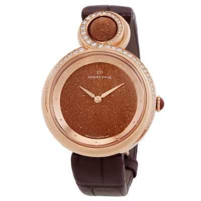Jaquet Droz Lady 8 Sunstone Dial 18K Rose Gold Automatic Ladies Watch J014503271 (brown, arb20727)