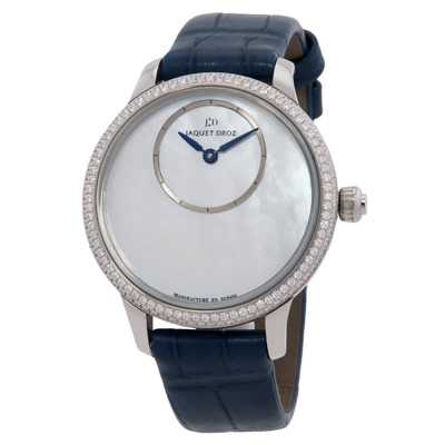 Jaquet Droz Petite Heure Minute Automatic Diamond Watch J0050074 J005000274 (blue, arb20732)