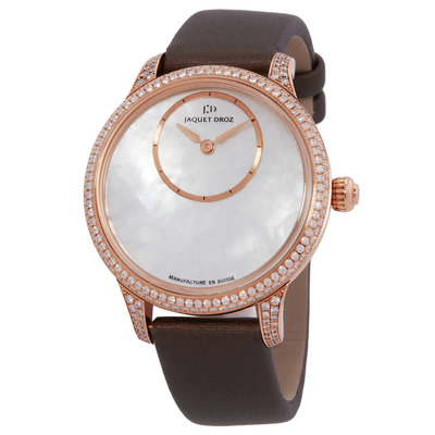 Jaquet Droz Petite Heure Minute Automatic Diamond Watch J005003572 (brown, arb20735)