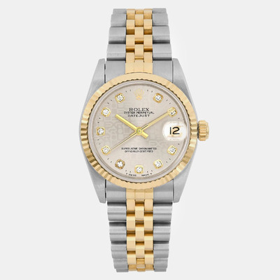 Rolex Datejust Grey Diamond Women's Watch Model 68273 Reference 1160631 (arb20780)