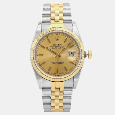 Rolex Datejust 16233, Yellow Gold Automatic Watch 1160764 (arb20880)