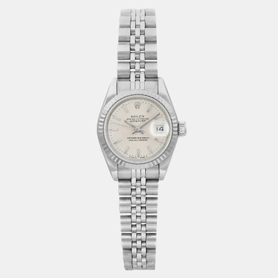 Rolex Datejust 69174 Silver Stainless Steel Automatic Women's Watch 1160741 (arb20899)