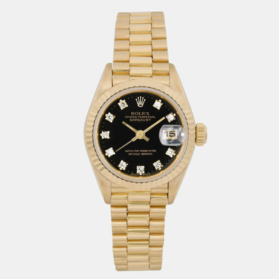 Rolex Black Diamond Dial Datejust Ref 69178 1160698 (black, arb20937)