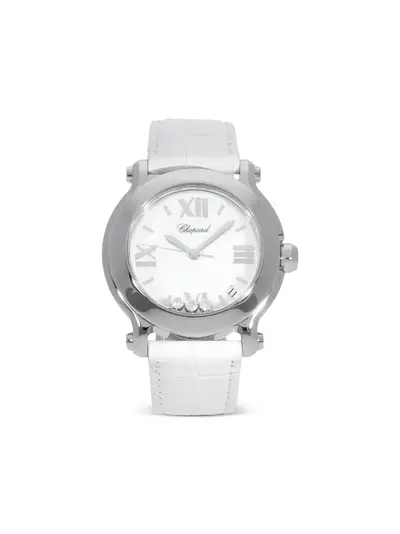 Chopard Happy Sport 2012 (30541796) 36mm Pre-Owned White Dial Watch (arb20961)