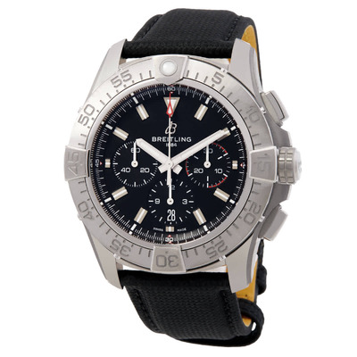 Men's Breitling Super Avenger Chronograph Automatic EB0148101B1X1 with Titanium Case and Black Dial (black, arb15302)