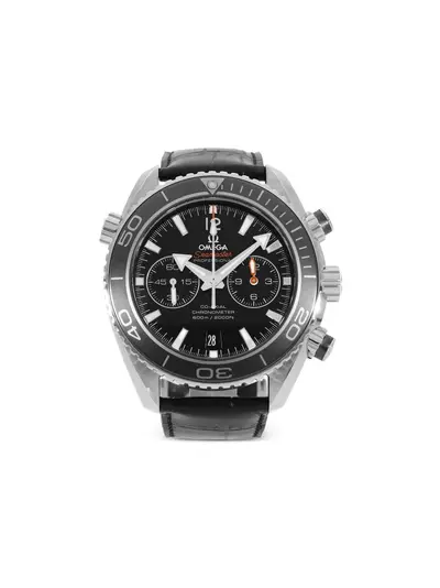 Omega Seamaster Planet Ocean 30541886 2016 Round Face Chronograph Movement Stainless Steel Geometric Dial Arrow Hands Date Indication 45.5mm Pre-Owned (arb20839)