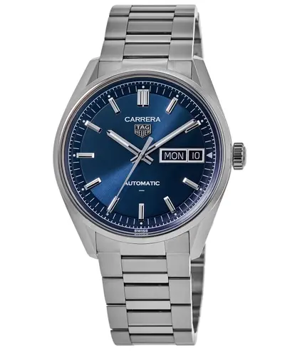 WDA2112.BA0043 Tag Heuer Carrera Day-Date Stainless Steel Men's Watch Automatic Blue Dial (blue, arb20172)