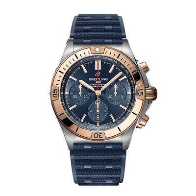 UB0134101C1S1 Breitling Chronomat B01 Automatic Mens Chronograph Blue Dial (blue, arb21171)