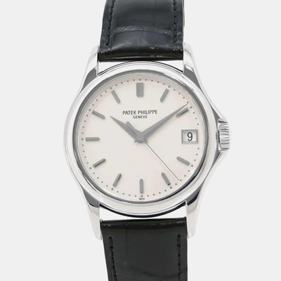 Patek Philippe Calatrava 5127G-001 Automatic Men's Watch White Gold 1164610 (white, arb21242)