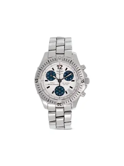 Breitling Colt 38mm (Ref. 30639953) - Pre-Owned White Baton Dial Chronograph (arb21265)