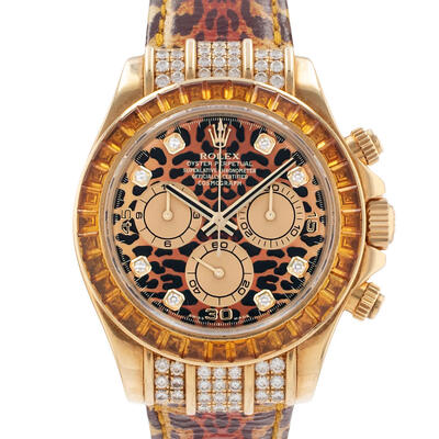 Pre-owned Rolex Cosmograph Daytona 116598 116598 SACO (brown, arb21461)