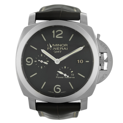 PAM00347 Panerai Luminor Marina 1950 GMT Automatic Mens Black Dial (black, arb21467)