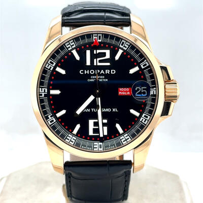 Pre-owned Chopard Mille Miglia Gran Turismo XL Black Dial Mens Watch 161264-5001 (black, arb21615)
