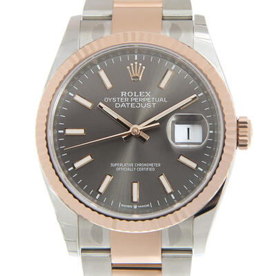 Rolex Datejust 36 Automatic Grey Dial Ladies Watch (126231RSO) (arb21621)
