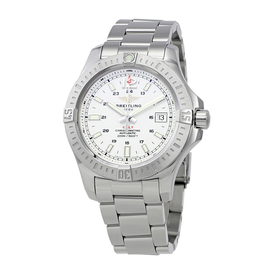 Pre-owned Breitling Colt 41 Automatic Silver Dial Mens Watch A1731311-G820 A1731311-G820-182A (arb21667)