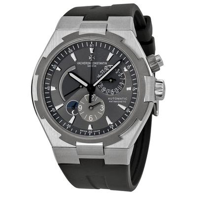 Vacheron Constantin Pre-owned Overseas Dual Time Anthracite Grey Dial Mens Watch Reference 47450000W-9511 (black, arb21723)