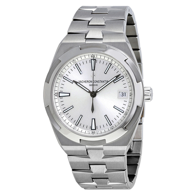 Pre-owned Vacheron Constantin Overseas Silver Dial Mens Watch 4500V/110A-B126 (arb21726)