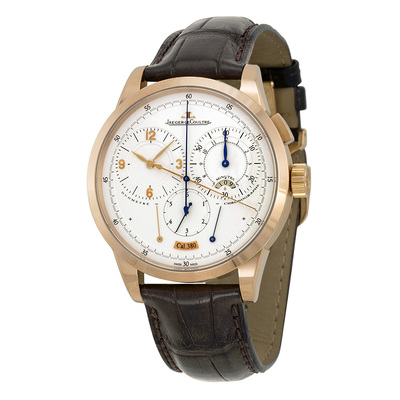 Pre-owned Jaeger-LeCoultre Duometre Chronograph Silver Dial Mens Watch Q6012420 (brown, arb21778)