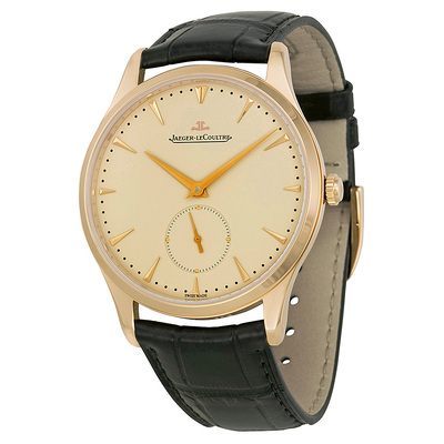 Pre-owned Jaeger-LeCoultre Master Grand Ultra Thin Off White Dial Mens Watch, Item Variations: Q1352520, 1352520, 135.25.20, Q135.25.0 (brown, arb21784)