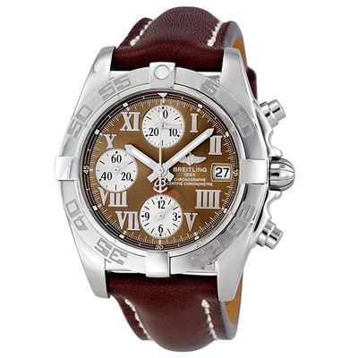 Pre-owned Breitling Chrono Galactic Automatic Brown Dial Mens Watch A13358L2-Q520 A13358L2/Q520 (brown, arb21804)