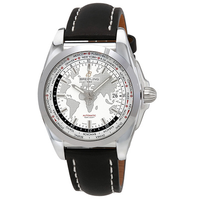 Pre-owned Breitling Galactic Unitime GMT Automatic Mens Watch wb3510u0-a777-435x (black, arb21805)