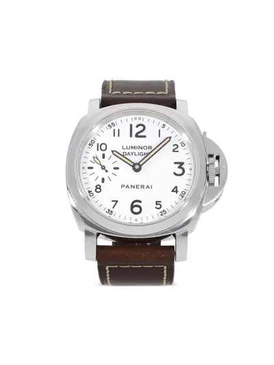 Panerai Luminor 44mm [30542248] White Dial Black Numerals Cushion Face Stainless Steel Manual Screw-Down Crown (arb21825)