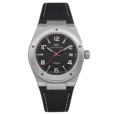 IWC Ingenieur Mens Black Dial Watch IW322703 - 42.5mm Titanium (black, arb21873)