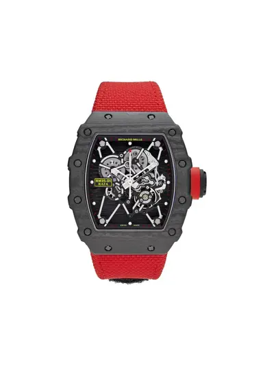 Richard Mille 2014 RM 35-01 Tonneau Shape, Black Dial, Manual Winding, Red Keramica Bracelet, Ref. 30954406 (arb21963)