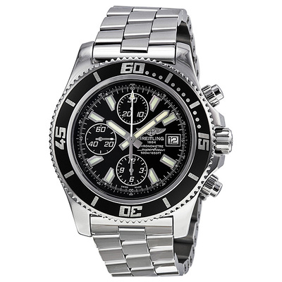 Pre-owned Breitling Superocean Chronograph II Automatic Black Dial Mens Watch A13341A8-BA84SS A13341A8/BA84 SS (black, arb21974)