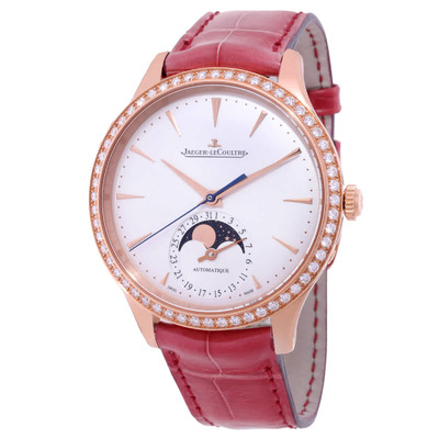 Jaeger-LeCoultre Master Ultra Thin Moon Automatic Diamond White Dial Ladies Watch Q124250J (blue, arb21900)