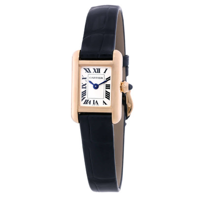 Cartier Tank Louis Mini Model Quartz Silver Dial Watch WGTA0352 (black, arb22030)